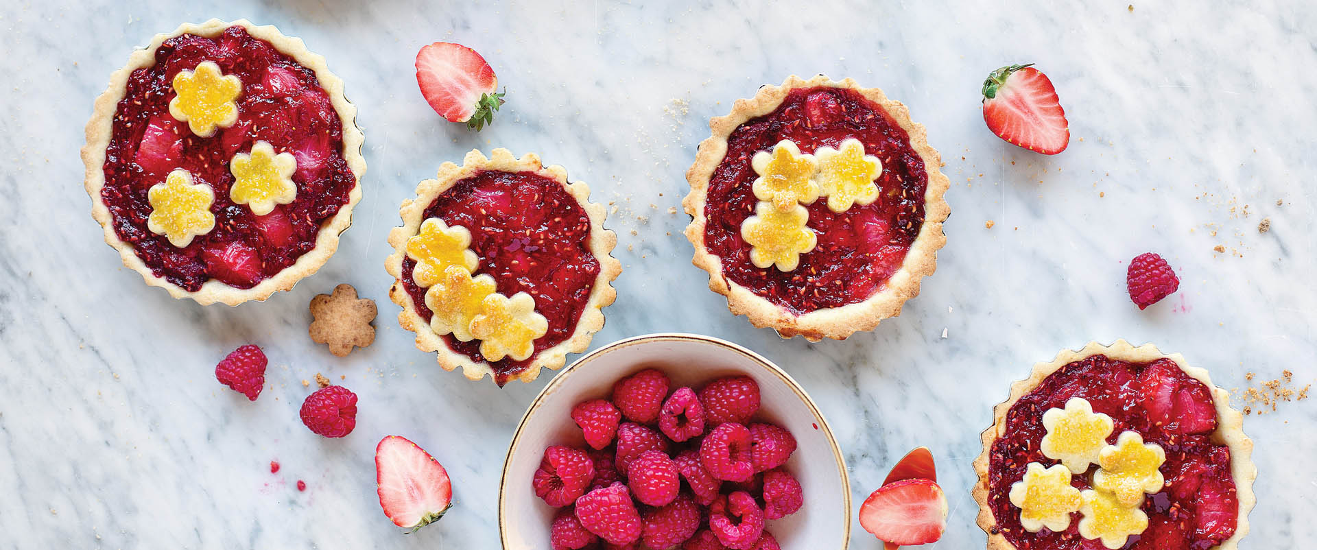 Tartellette con fragole